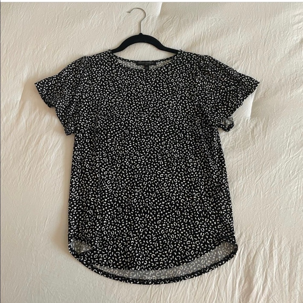 banana republic cheetah top